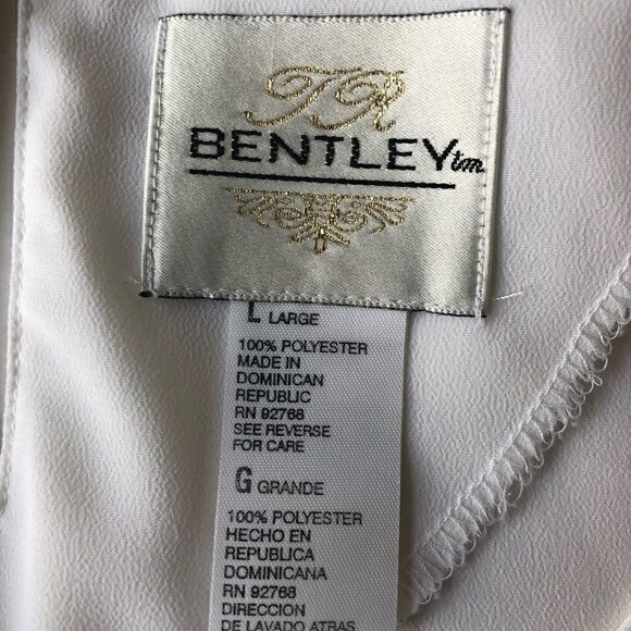 Vintage TR Bentley size large white blouse - Picture 2 of 4